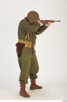  U.S.Army uniform World War II. - Technical Corporal - poses american soldier standing uniform whole body 0023.jpg